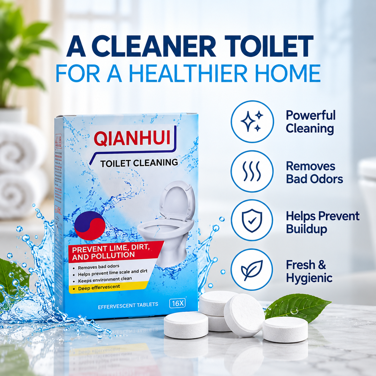 Toilet cleaning tablets(Pack of 10)