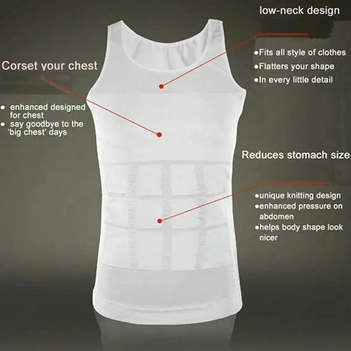 NEW Men's Solid Compression Flexvest