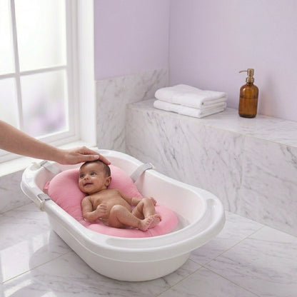 Baby Bath Support Cushion – Soft Newborn Bathing Pad for Infant Safety & Comfort